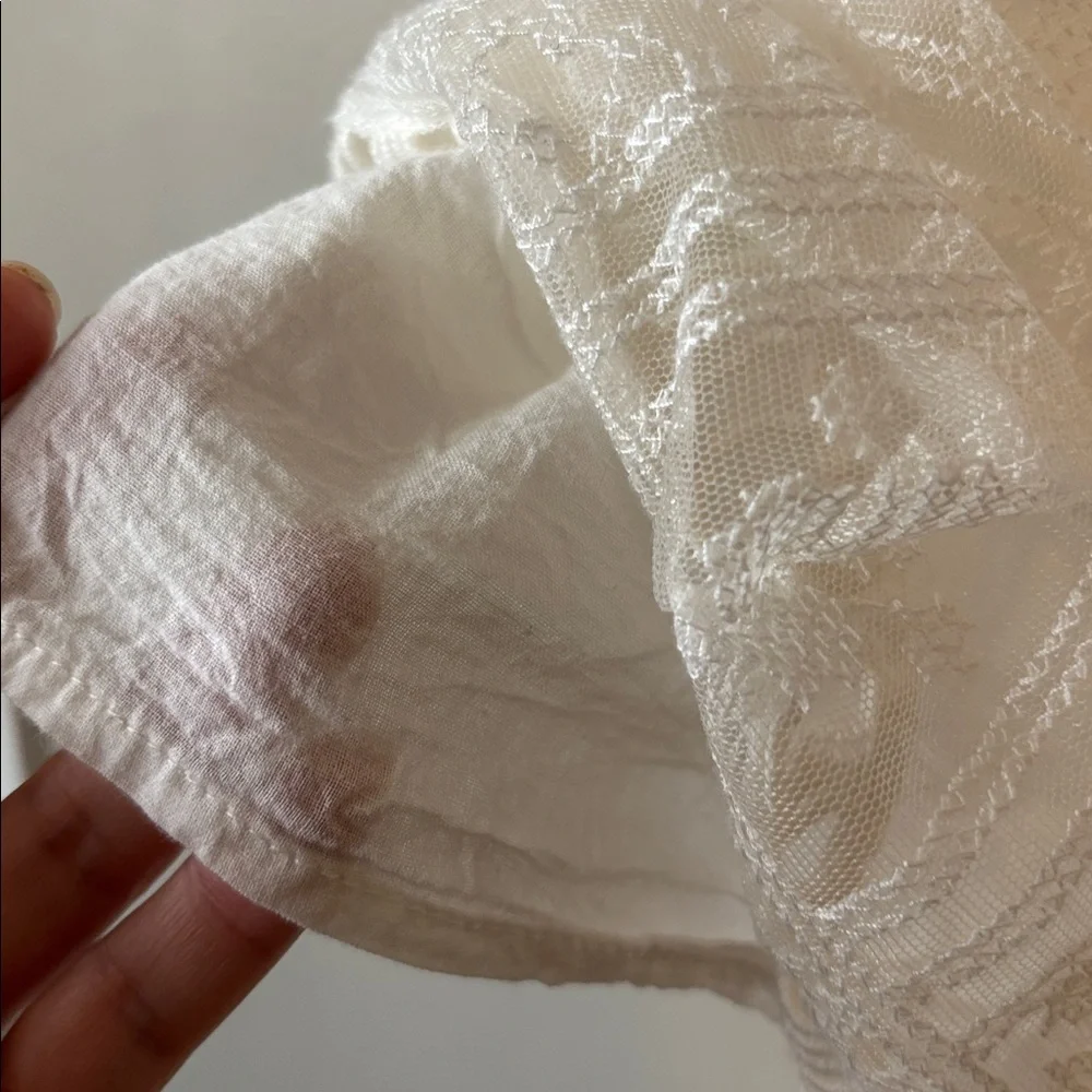 DO+BE Women’s Off White Lace Romper Size M - Picture 7 of 14